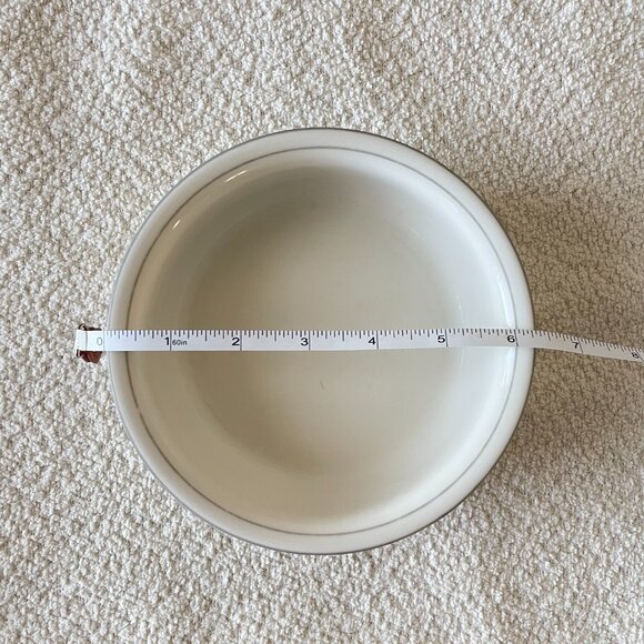 Lenox “For the Grey” Grey Pinstripes Soup / Cereal Bowl, Set of 3 - Picture 5 of 5